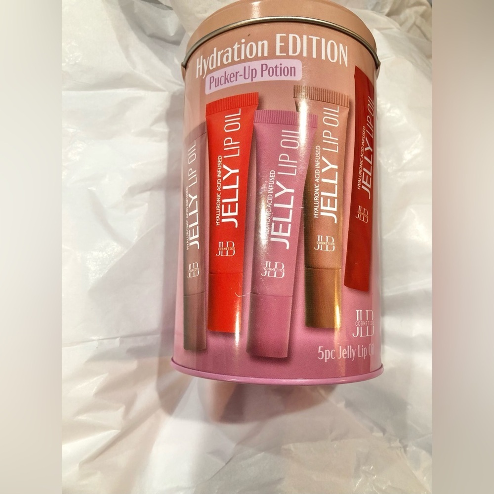 5piece Pucker up potion hydrating hyaluronic acid infused jelly lip oil new